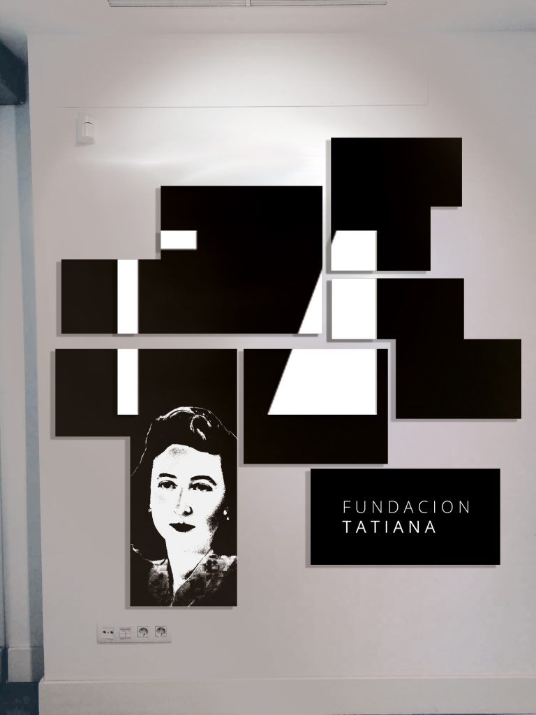 Diseño paneles decorativos Fundación Tatiana Guzmán El Bueno
